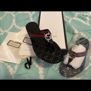❌SOLD GUCCI GG Thong Sandals